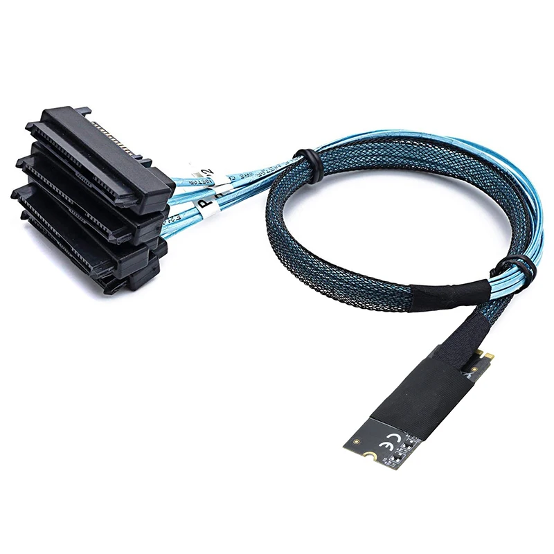 SAS 케이블 내부 36 핀 미니 SAS SFF-8087 호스트, 4 SFF-8482 타겟 SAS 하드 디스크 및 SATA 전원 케이블, 50cm 100cm