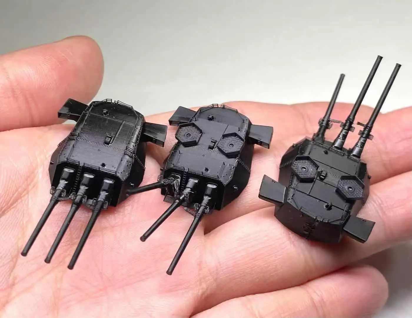 BUNKER IJN70107 IJN YAMATO 46cm Main Gun Turret 3D Print Set