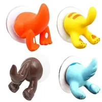 Hook Cartoon Animal Tail Sucker Suction Baby Bathroom Towel Hanger Holder Keys Hanger 1