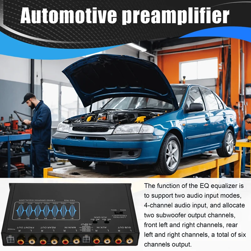 T69C-7-Band-Car-Equalizer-Audio-EQ-Tuning-Crossover-Amplifier-Parametric-Car-Preamplifier-Audio-Equalizer-+-12Db