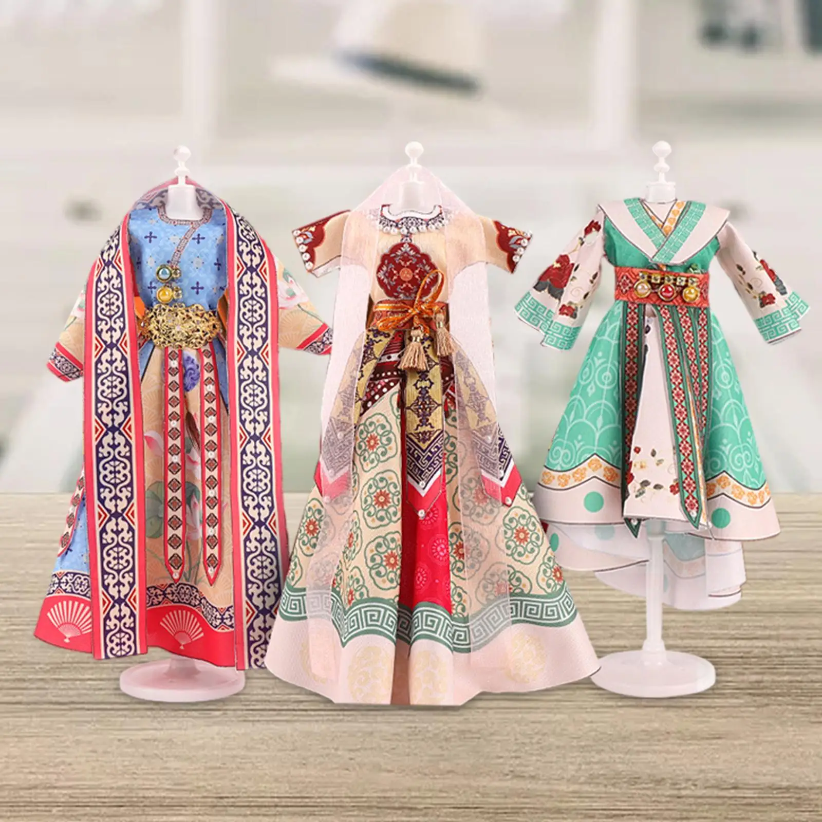 DIY Hanfu Clothes Toys Learning Toys Doll Clothes Making DIY Arts Crafts for Girls Teens Beginners Age 6 7 8 9 10 11 12 Children