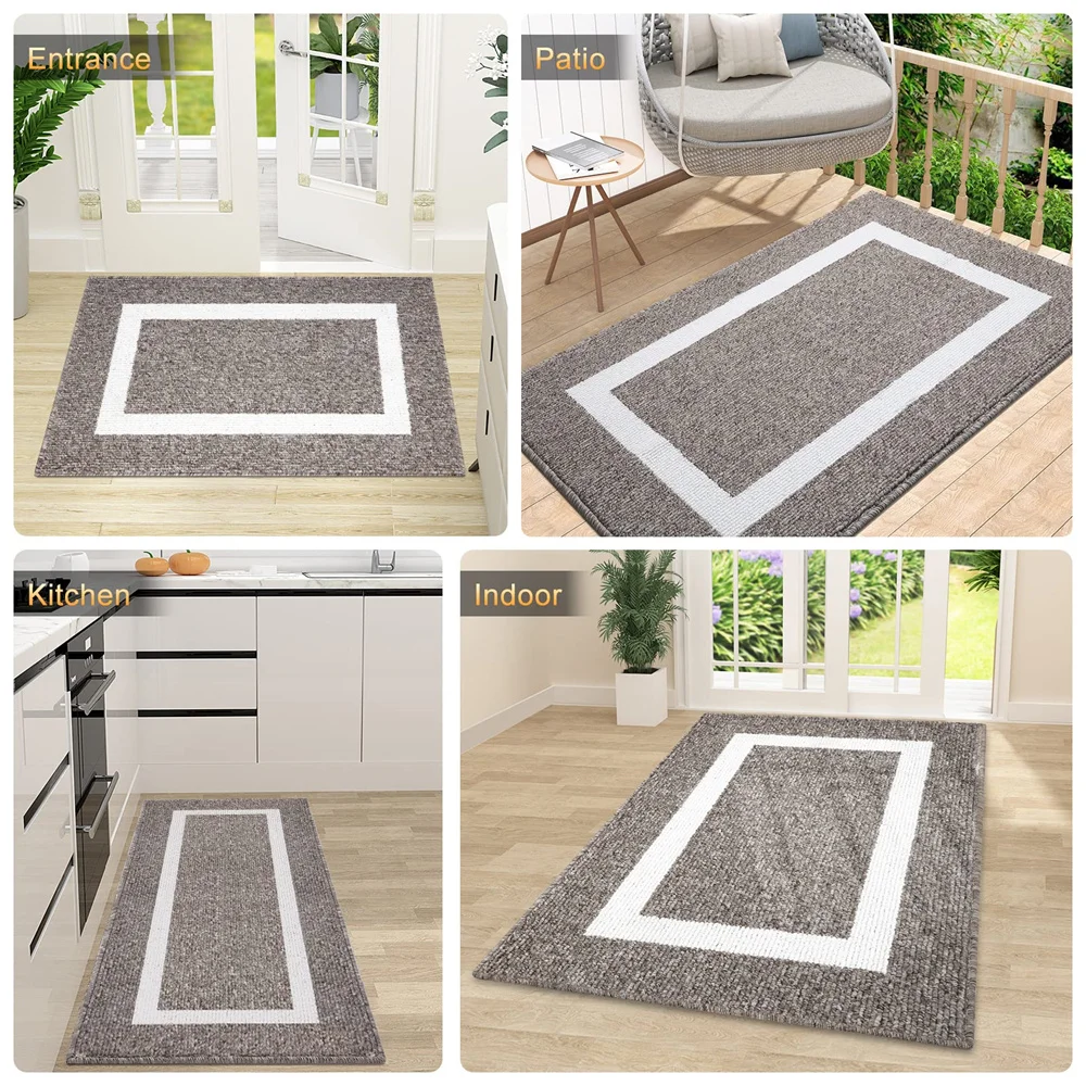 Homaxy Indoor Door Mat Dirt Resistant Entrance Outdoor Soft Kitchen Rug  Non-Slip Floor Protector Clean Foot Absorbent Doormat - AliExpress