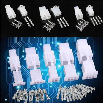 ชุดขั้วต่อสายไฟรถยนต์ 10 ชุด 2 3 4 6 ขา ขนาด 2.8 มม. สำหรับรถจักรยานยนต์ รถยนต์ เรือ 1