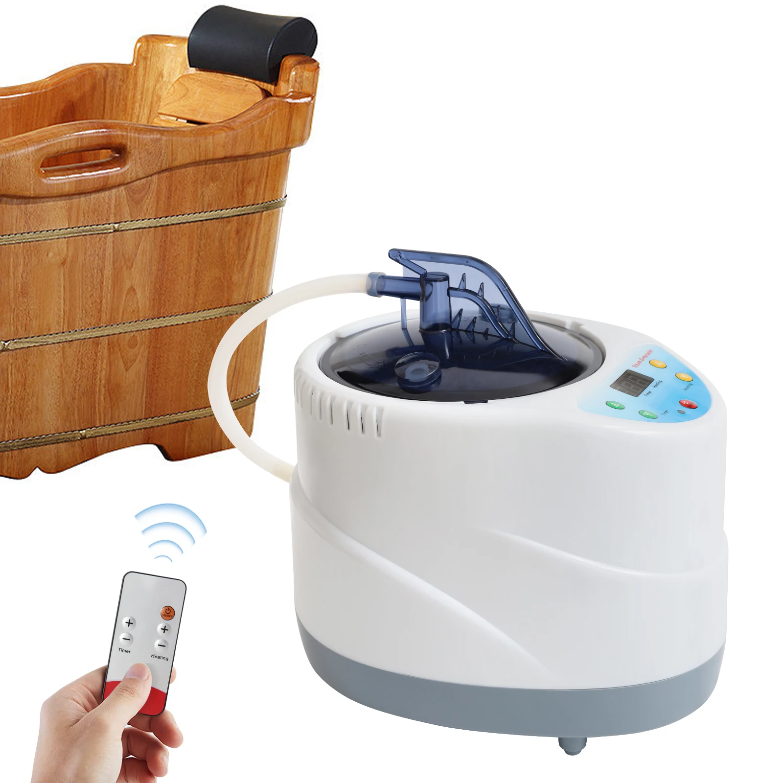 Portable Sauna Steamer 4L SPA Machine Sauna Steam Engine with Remote Control for Household SPA Salon 6