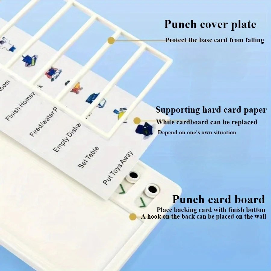 Reusable Memo Pad Chores Checklist Daily Planner Memo Chore Chart Detachable Board for Kid Self-discipline Routine Planning Card 3