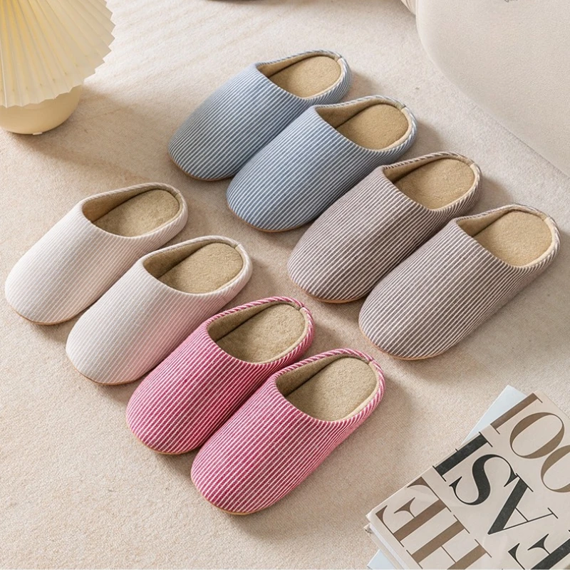 Herbst Neue Stille Japanische Hausschuhe Männer Frauen Haushalt Warme Baumwolle Hausschuhe Weichen Boden Anti Slip Winter Rutschfeste Paare Schuhe
