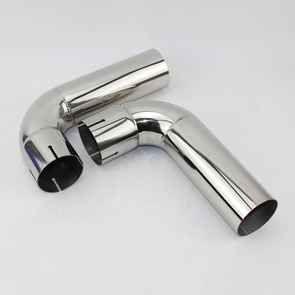 304 stainless steel elbow 90-degree butt elbow with unilateral grooves of 70mm welding elbow fittings welding pipe fittings welded elbow pipe fitting 73mm