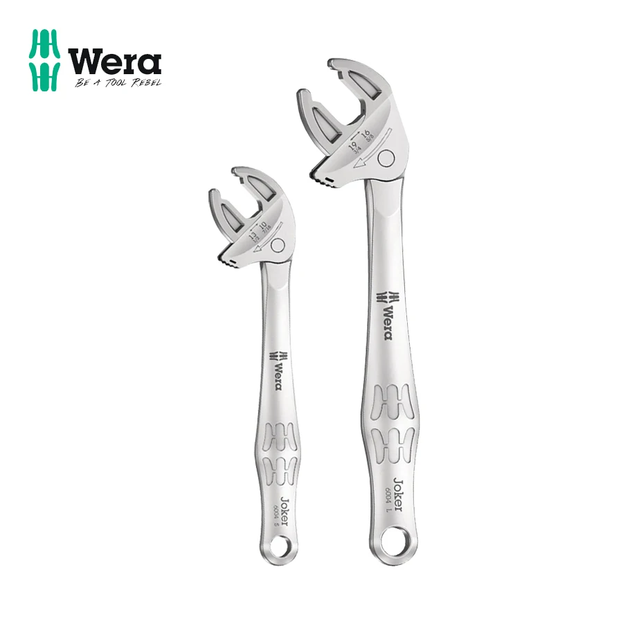 WERA 6004 Joker Self-Adjustable Ratchet Open-End Wrench with Flexible Size Adjustment for Repair Tool