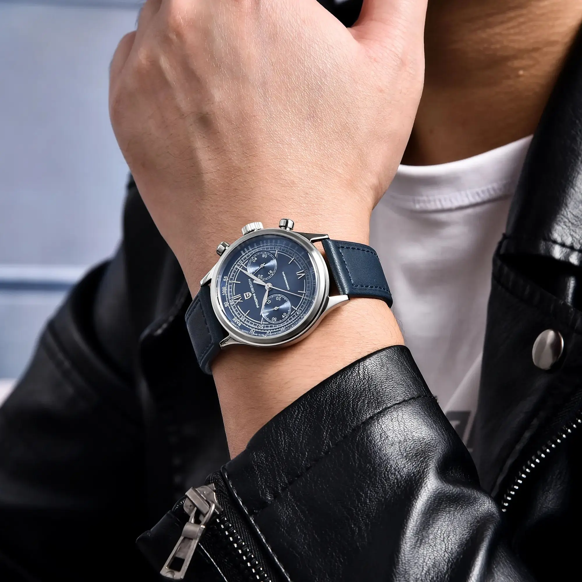 Pagani Design Herenhorloges Luxe Quartz Horloge Voor Heren Ar Saffier Glas Retro Chronograaf 2023 Nieuwe 100M Waterdichte Klok