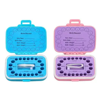 Baby Teeth Keepsake Box, Colored Tooth Holders, Container Organizer for Lost Teeth, Teeth Lanugo Storage Saver 1