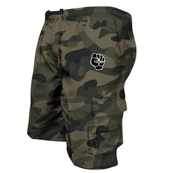 Summer Men's High - Quality Cotton Cargo Shorts - Multi - Pocket Casual Outdoor Wear - S (Camouflage green)