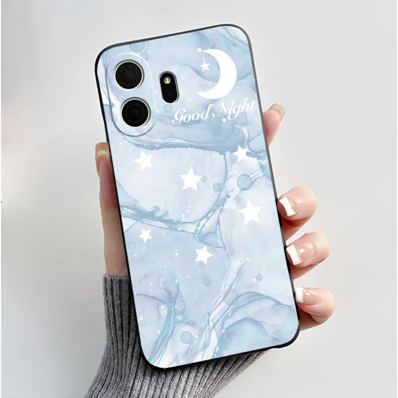 Aesthetic Cute Cat Cartoon Shockproof Silicone TPU Back Cover