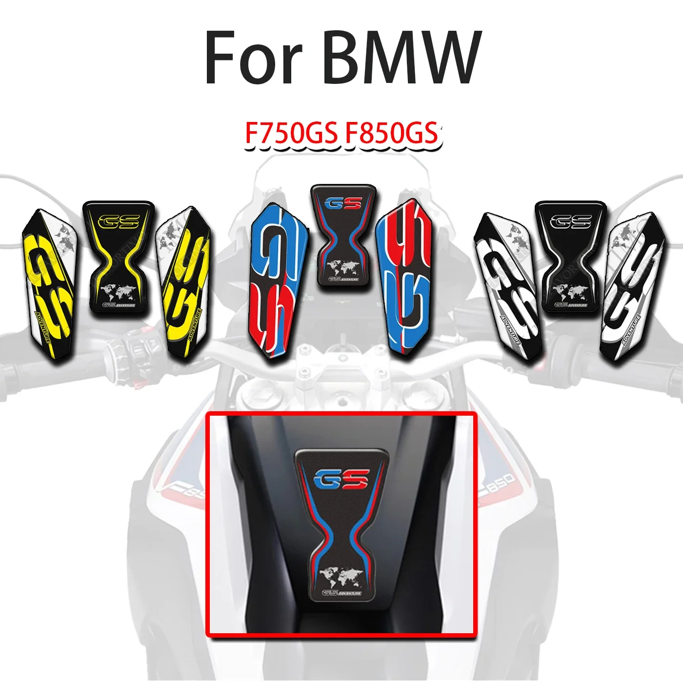 F750GS F850GS F750 GSA For BMW F750GS F850GS F750 GSA Tank Pad Decal Stickers Knee Protector Adventure 2018-2021