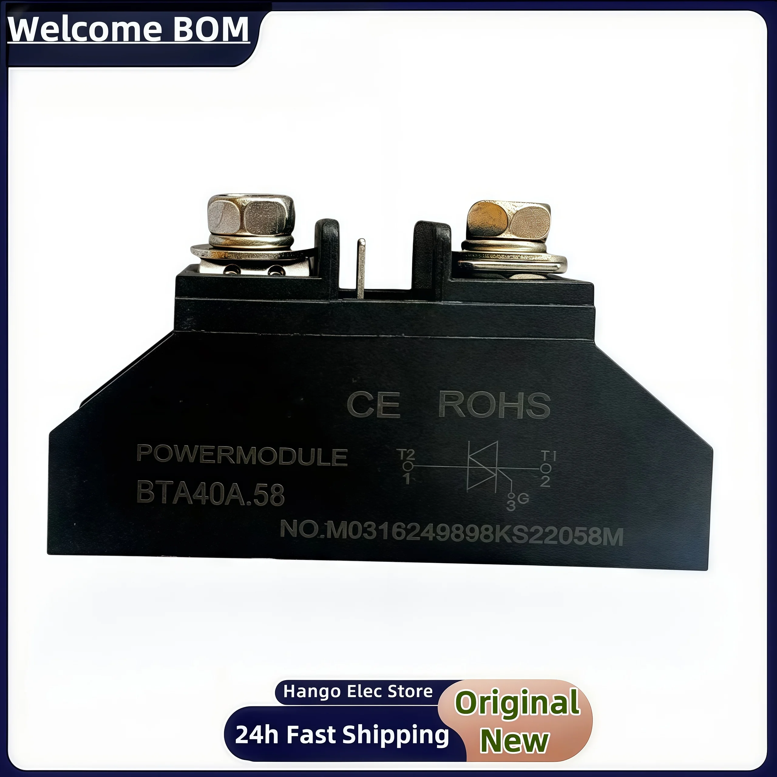 High-Power Bidirectional Thyristor Module for Spot Welding - 1000V Withstand Voltage