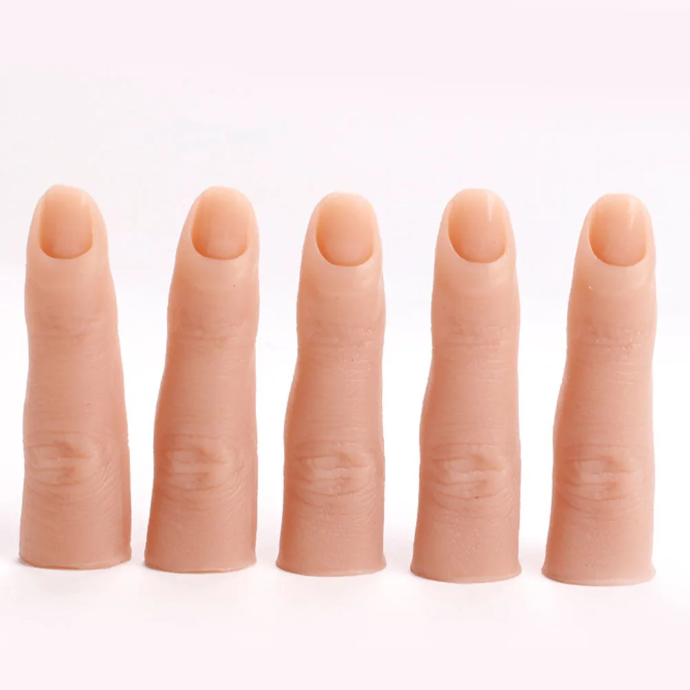 manicure Silicone Practice Hands Fake Finger halloween hunted house Finger props Silica Gel Training Models Prosthetic Supplies