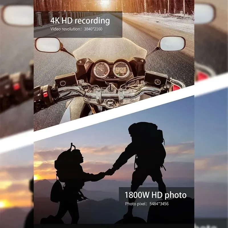 4K Camera Glasses, Video Glasses, Bike Surveillance Video Recorder Action Cam Sunglasses Outdoor Sports Camcorder Ultra-clear 3