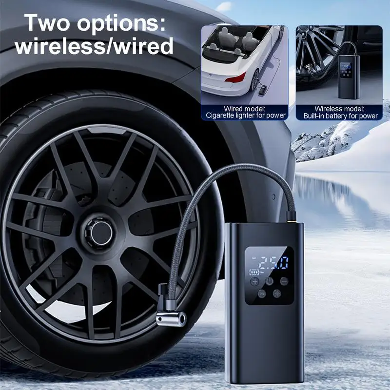 ポータブル電動タイヤインフレーターポンプ、エアコンプレッサー