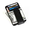 Magnetic PU Leather Wallet Money Clip Short Purse Black Credit Card ID Clip Banknote Holder Male Clamp Business Style 2024 1