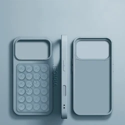 Advanced 2 - in - 1 Suction Cup Phone Case - Shockproof and Stylish Protection - iPhone 15 (LIGHT BLUE)