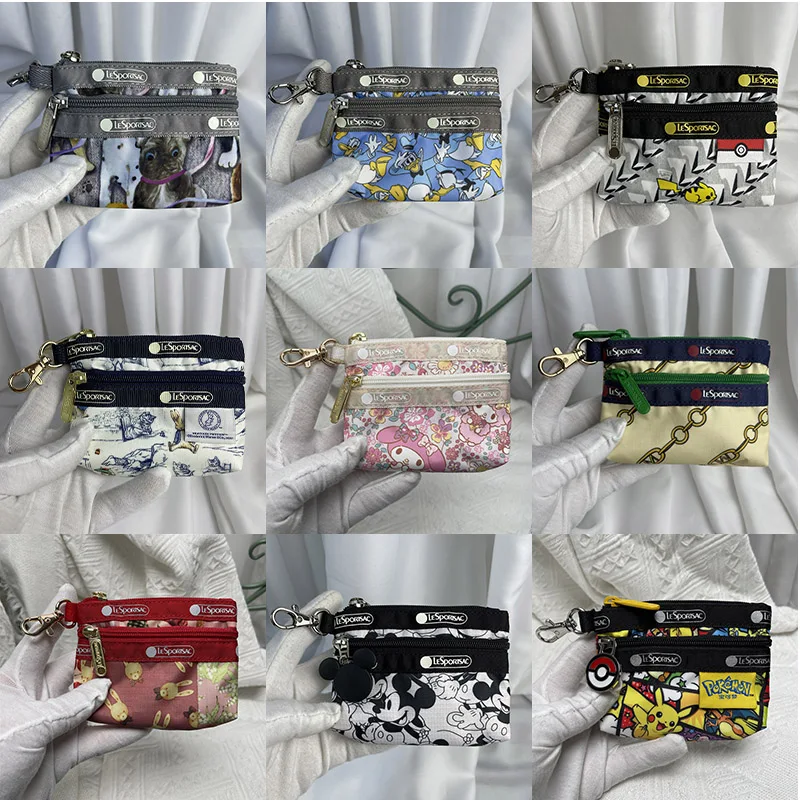 

lesportsac Mickey Mouse Coin Purse Doraemon Totoro Dog Donald Duck Pikachu Peter Rabbit Mymelody Cartoon Girl Bag Birthday Gift