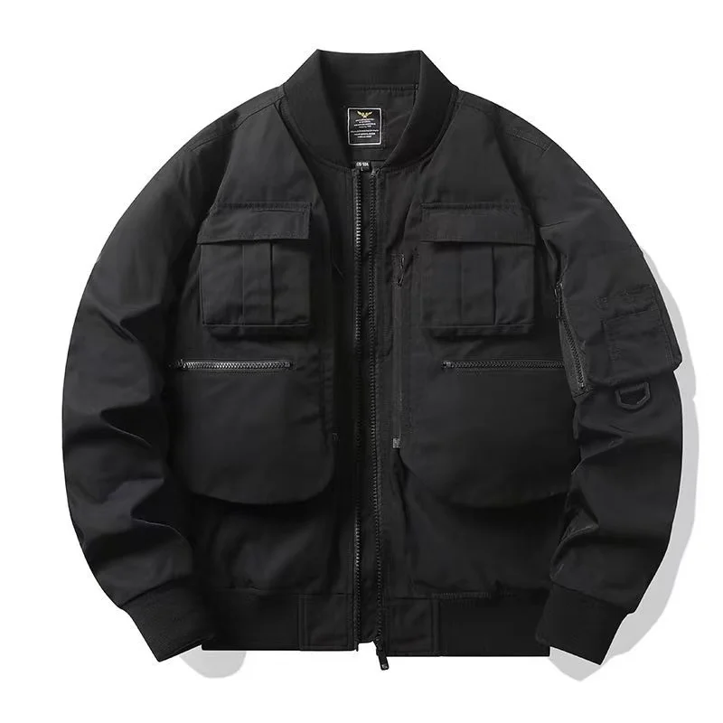 2022 Brad Pitt Fury WW2 Tanker Khaki Spring Military Cotton Bomber Jacket Lightweight Men's Cotton Tanker Jacket 4