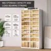 9-Tier  Shoe Rack Organizer for Closet  Plastic Shoe Shelf Collapsible Shoes Storage Box Clear Shoe Boxes Stackab 4