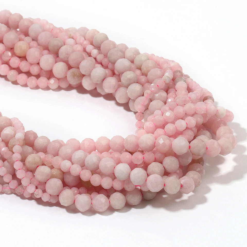 Perline rotonde di corallo rosa (tinto da corallo bianco) - misure 4 mm, 6 mm, 8 mm - filo da 14 - Forniture per la creazione di gioielli / Perline di cristallo - Italia