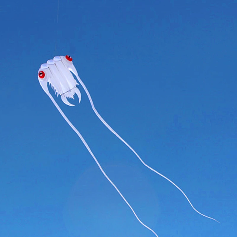 Spedizione Gratuita Big Soft Kite Fly White Trilobites Kite Windsock Weifang Big Kite Wheel Per Adulti