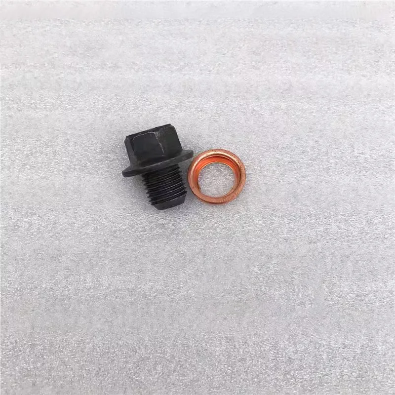 NBJKATO 11128-01M00-C113 Engine Oil Pan Screw With Gasket For Renault Koleos 2.0 2.5 Kadjar 2.0 Fluence Latitude