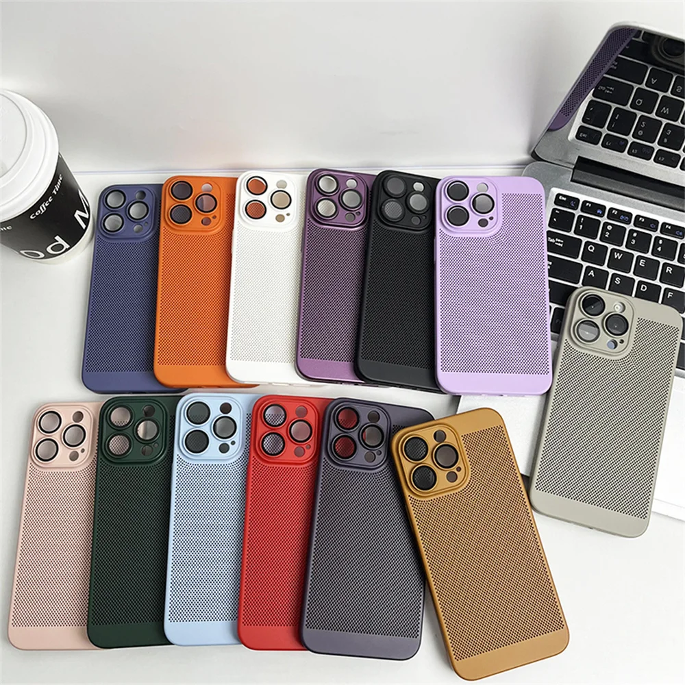 Enhanced Cooling Matte Metallic Heat Dissipation Phone Case Cover
