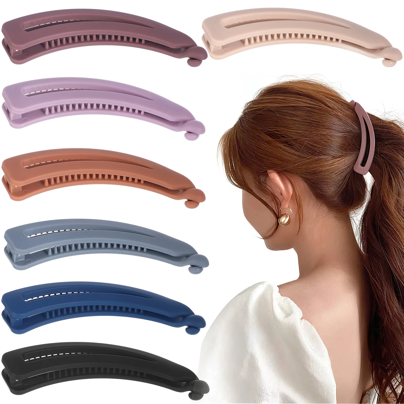 

Ponytail Vertical Banana Clip Hair Accessories For Women Simple Clips Thick Pins