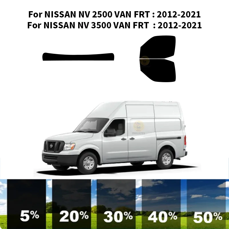 

Precut nanoceramics car UV Window Tint Kit Automotive Window Film For NISSAN NV 2500 VAN FRT 2012-2021