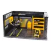 1:24 Car Garage Diorama Model Model Building Kitrailway Building Scene Car Workshop Scene Model for Sand Table Home Decoration 3