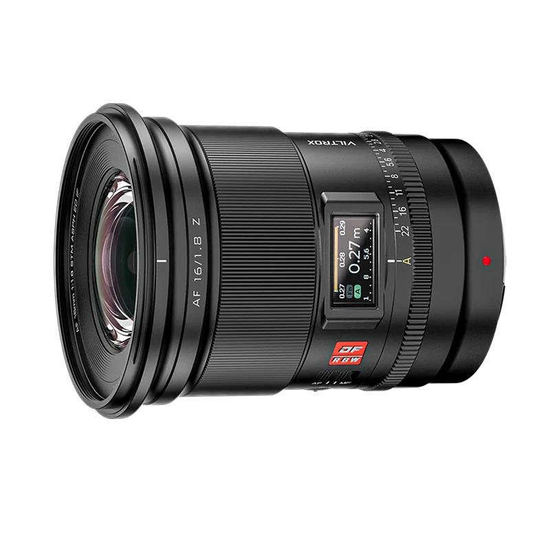VILTROX AF 16mm F1.8 자동 초점 카메라 렌즈 풀프레임 대구경 초광각 스크린 포함 L/ FE/니콘 Z 마운트용