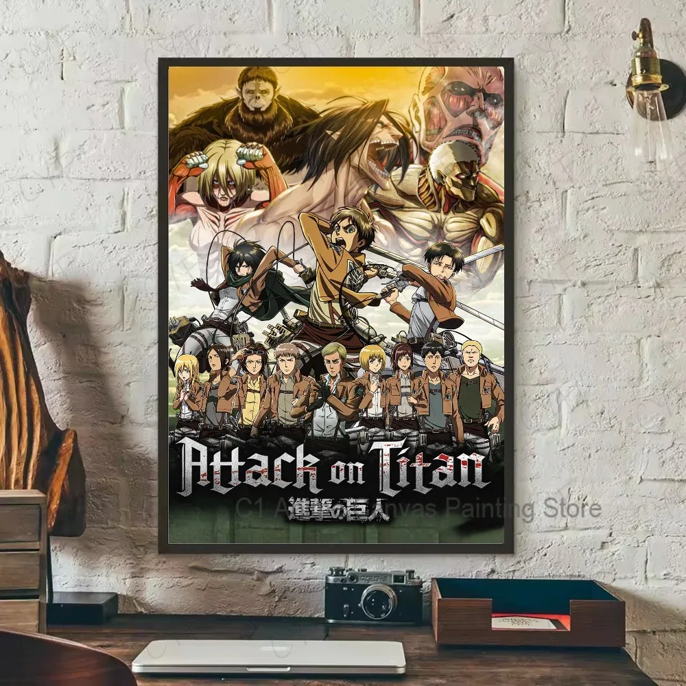 Attack on Titan Canvas Art Poster - Coffee House Bar Room Wall Decor