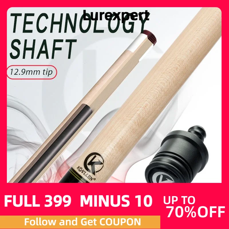 

KONLLEN Твердая Древесина клена, технология, вал для бильярдного кия, вал 3/8*8, радиальный штифт, соединительный наконечник 12,9 мм, трубчатый вал из углеродного волокна