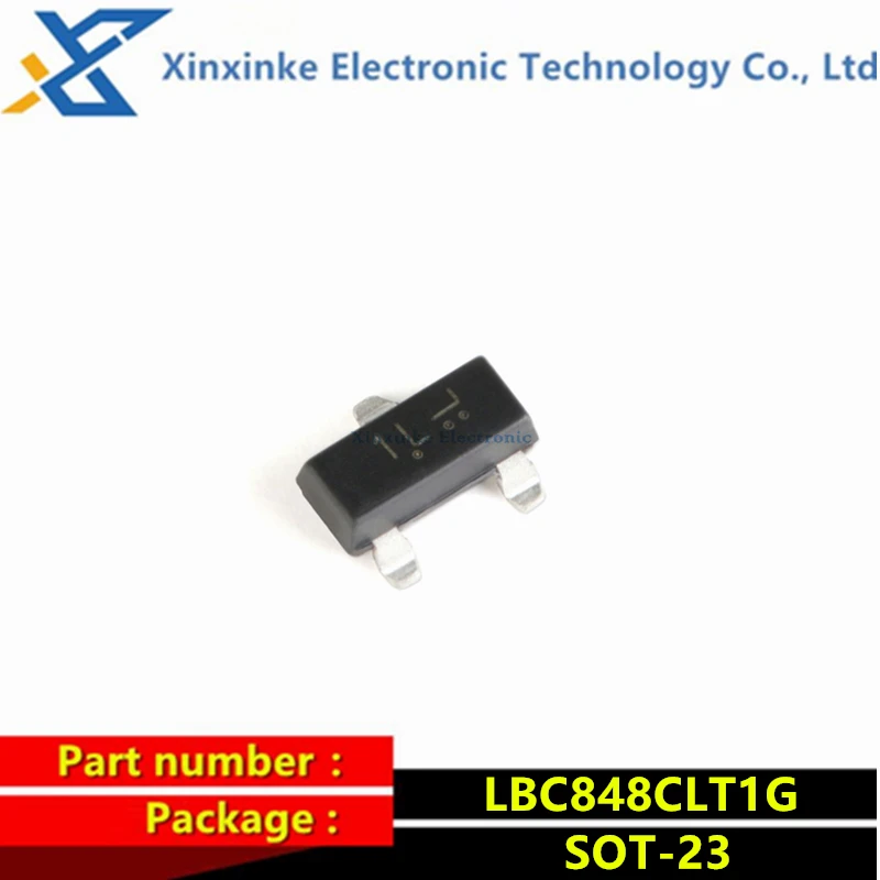 

100PCS LBC848CLT1G SOT-23 30V 100mA SMD Transistor