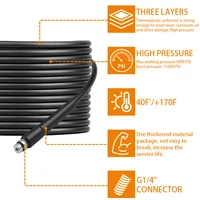 High Pressure Washer Drain Pipe for Lavor Parkside Hammer Vax Sewer Cleaning Hose Sewer Sewage Water Jetter Kit Washer Nozzles 2