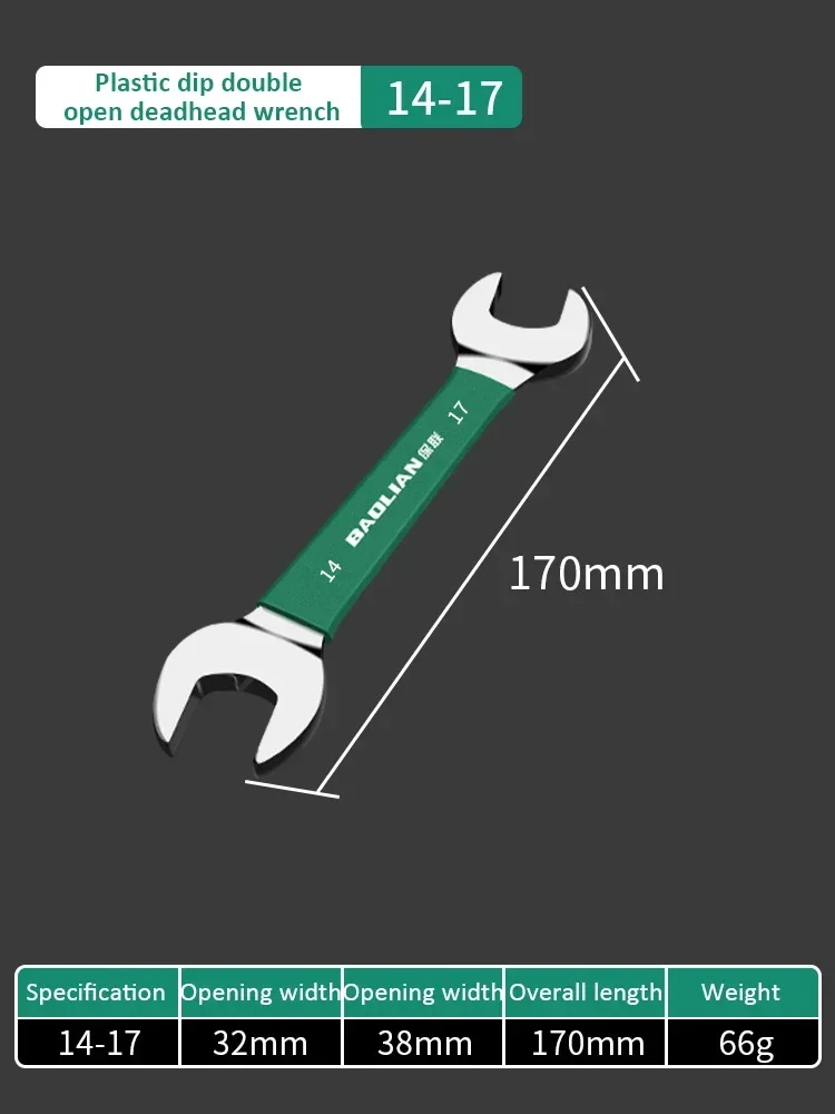 Double-Ended Open Wrench Set - Adjustable Hand Tool Kit