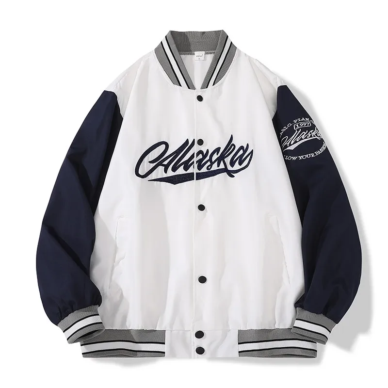 

Men's Street Hip-hop Jackets Y2K Coats 2023 Spring Street Trend All-match Baseball Uniform Men Bomber Jackets