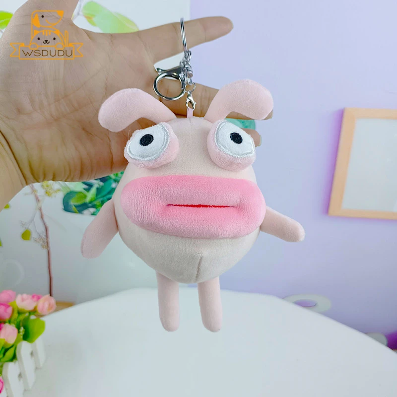 大きな唇の動物ぬいぐるみキーホルダー 可愛い厚い口のウサギ、アヒル