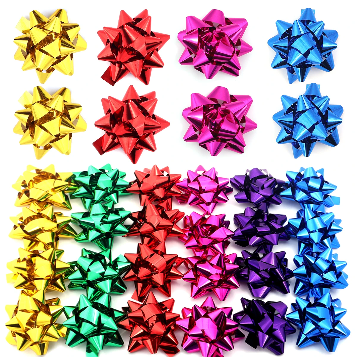 Relaxdays Fiocco Regalo Gigante, Set da 3 Nastri Decorativi per Pacchi Grandi, Coccarda per Auto, Natale, Laurea, Rosso | Leroy Merlin