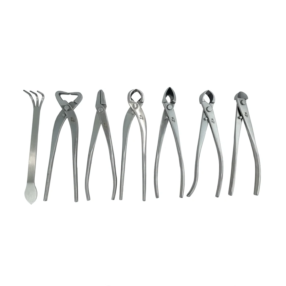 Bonsai tool Set Kit Stainless Steel Bonsai Scissors Knob Cutter Jin Pliers Trunk Splitter Garden Pruning Styling Tools