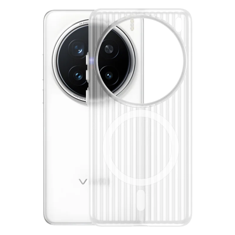 For VIVO X200 Pro Case Hard PC Slim Transparent Magnetic MagSafe