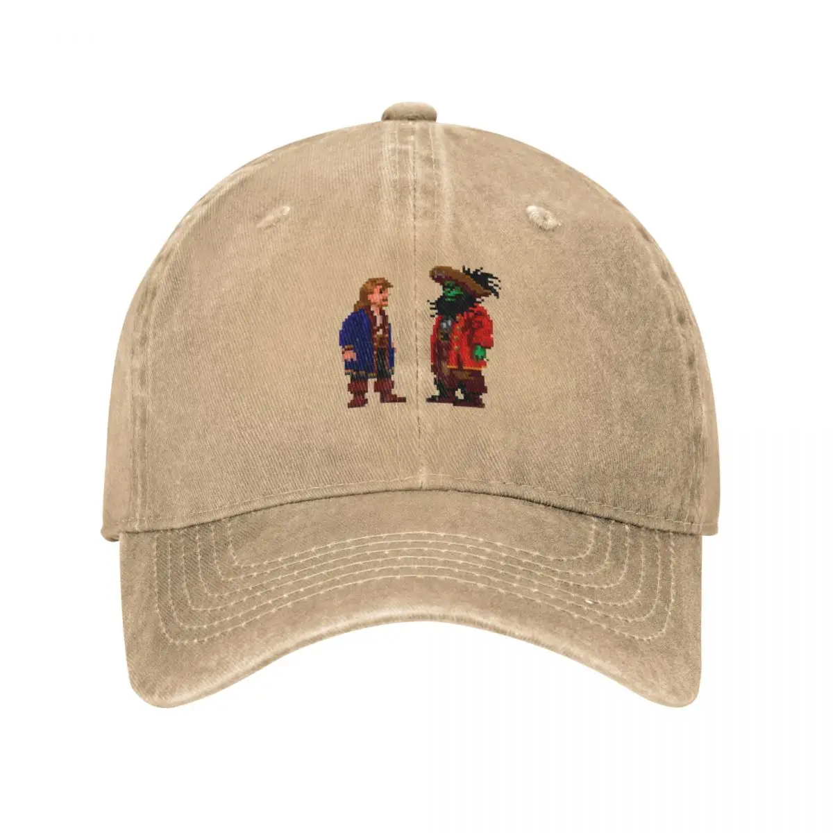 

Бейсболка Guybrush Мужская в стиле ретро, Стильная кепка с принтом обезьяны, ковбойская, потертая, из денима, уличная мода, летняя