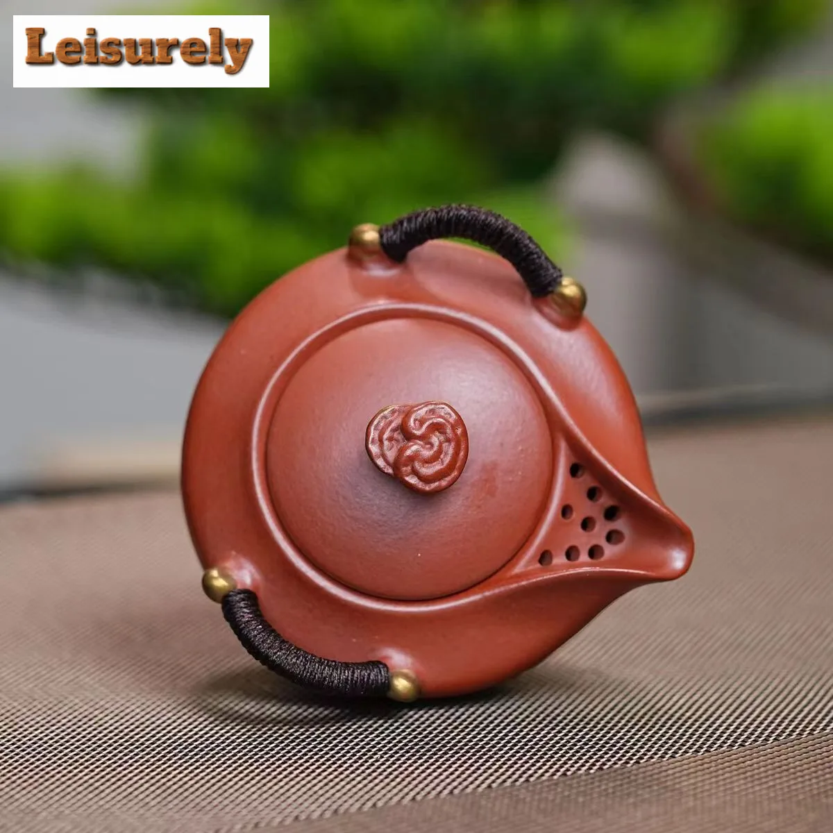 220ml Vintage Yixing Purple Clay Teapots Handmade Reishi Hand Grab Pot Raw Ore Dahongpao Mud Kettle With Strainer Zisha Tea Set