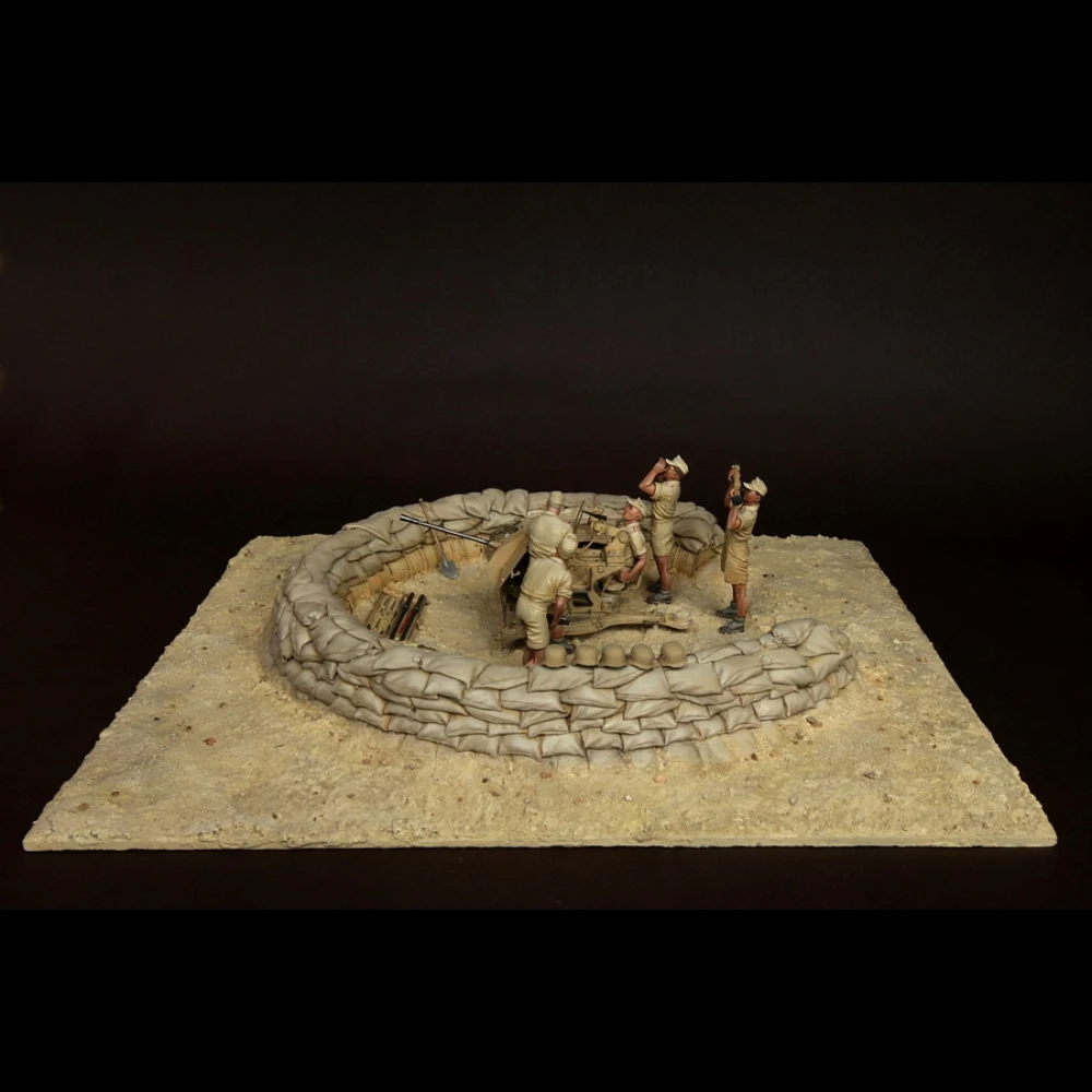 1/35 레진 군인 모델 GK 독일 포병(5개 피규어) 조립되지 않은 미도색 DIY 키트 834