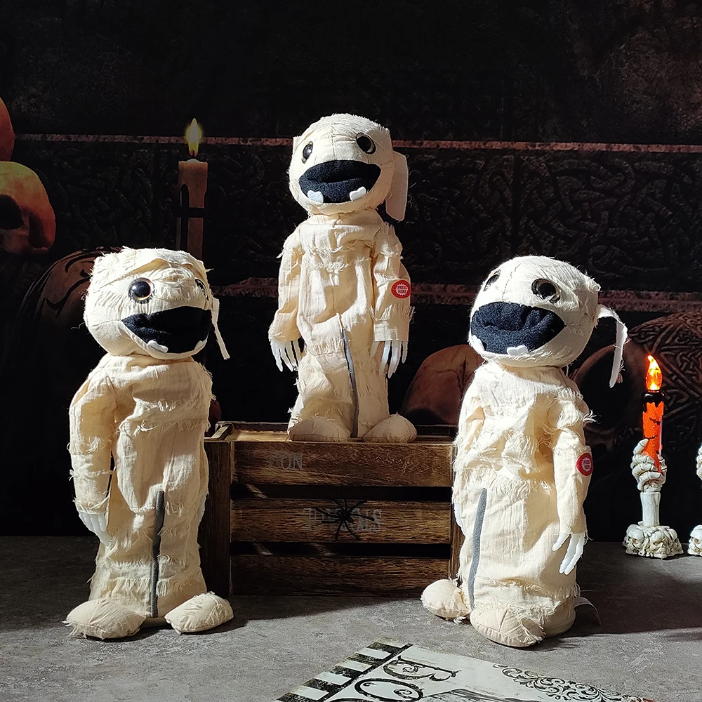 

Halloween Horror Decoration Funny Electric Lifting Mummy Ornament Sound Toy Haunted House Layout Halloween Party Decor Kids Toy