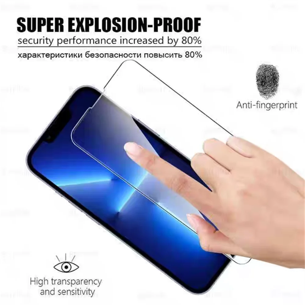 4 Stücke Für iPhone 17 Luftglas iPhone 17 16 15 14 13 12 11Pro Max Gehärtetes Glas Transparent Klar 9H Schutz Displayschutzfolie – Detail 5