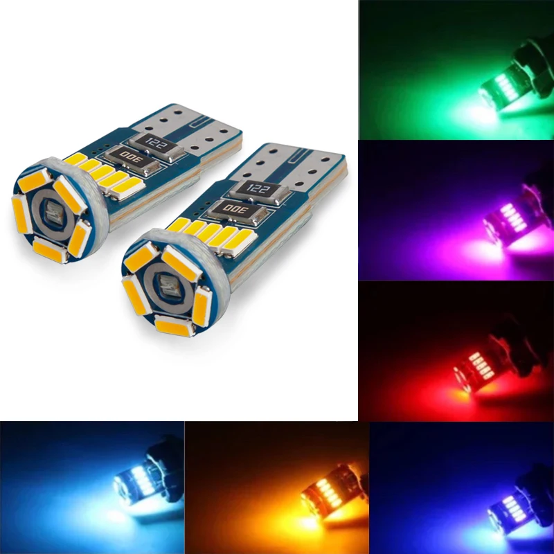 2PCS 4300K ??T10 LED  W5W 4014 15smd ȣ     ڵ       12V